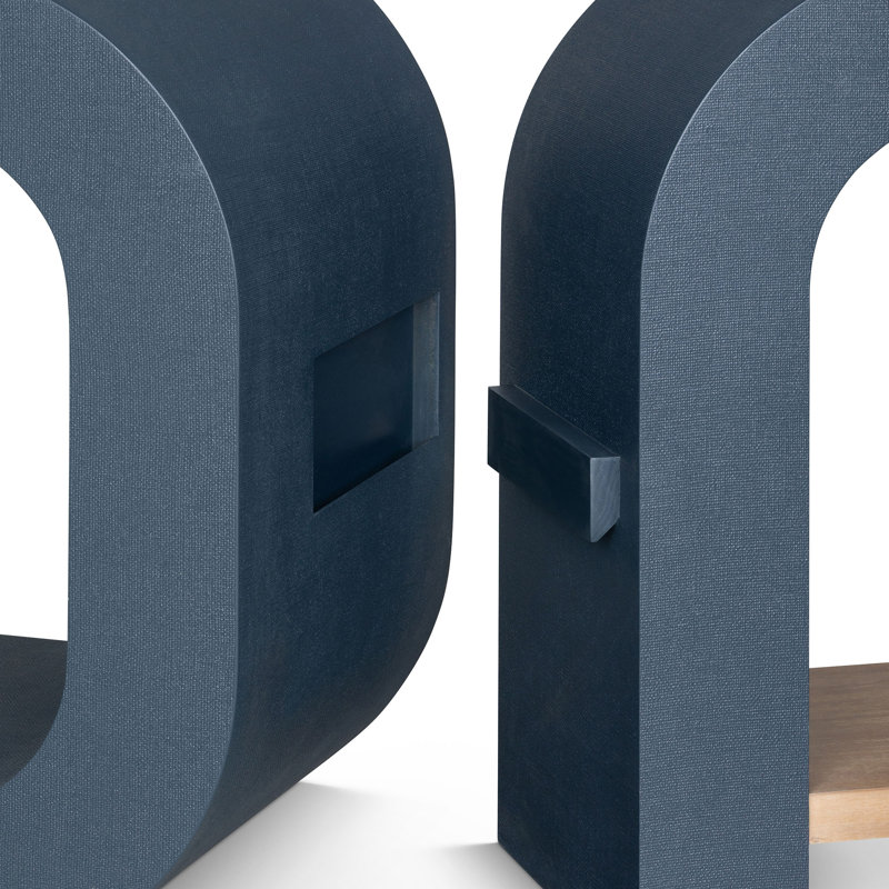 Rio Hall Console, Silk Linen, Indigo
