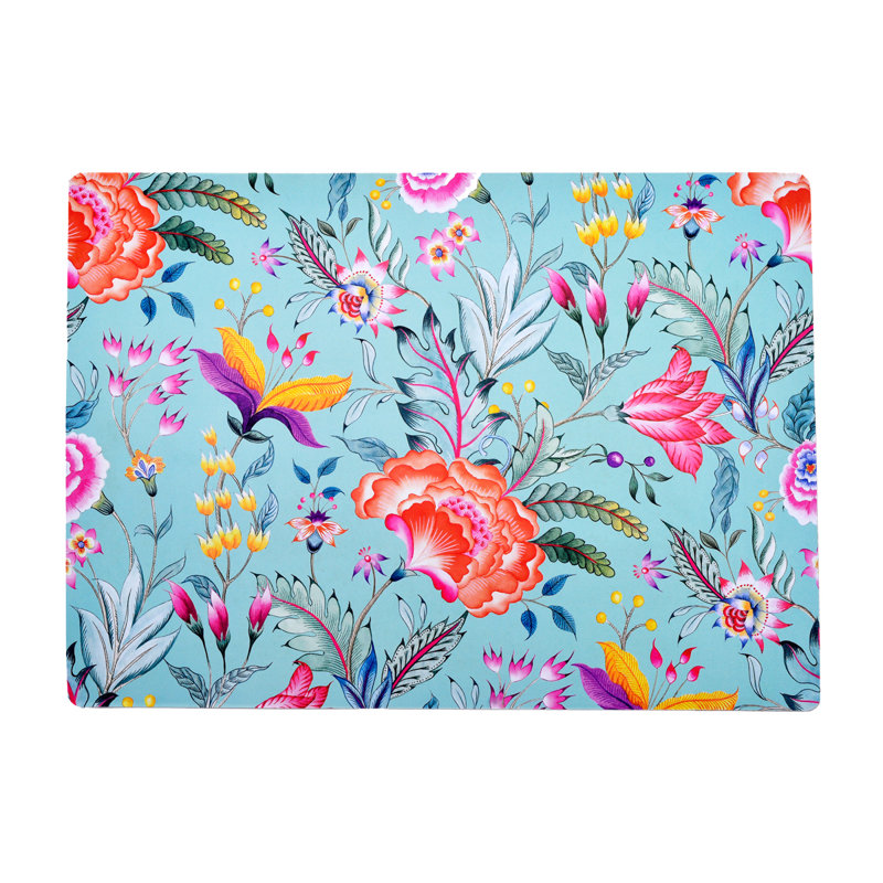 Ensemble de 6 napperons à motif floral Reindert