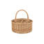 Wicker Garden Party Drinks Carrier Basket