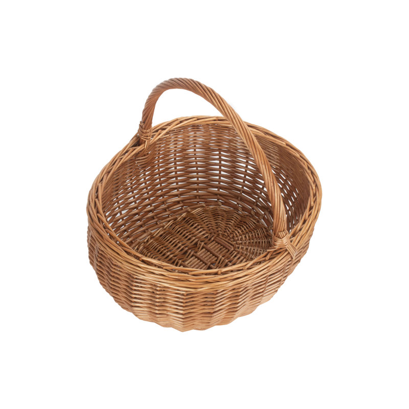 Wicker Deluxe Shopper Basket, 41cm H x 46.5cm W x 41cm D