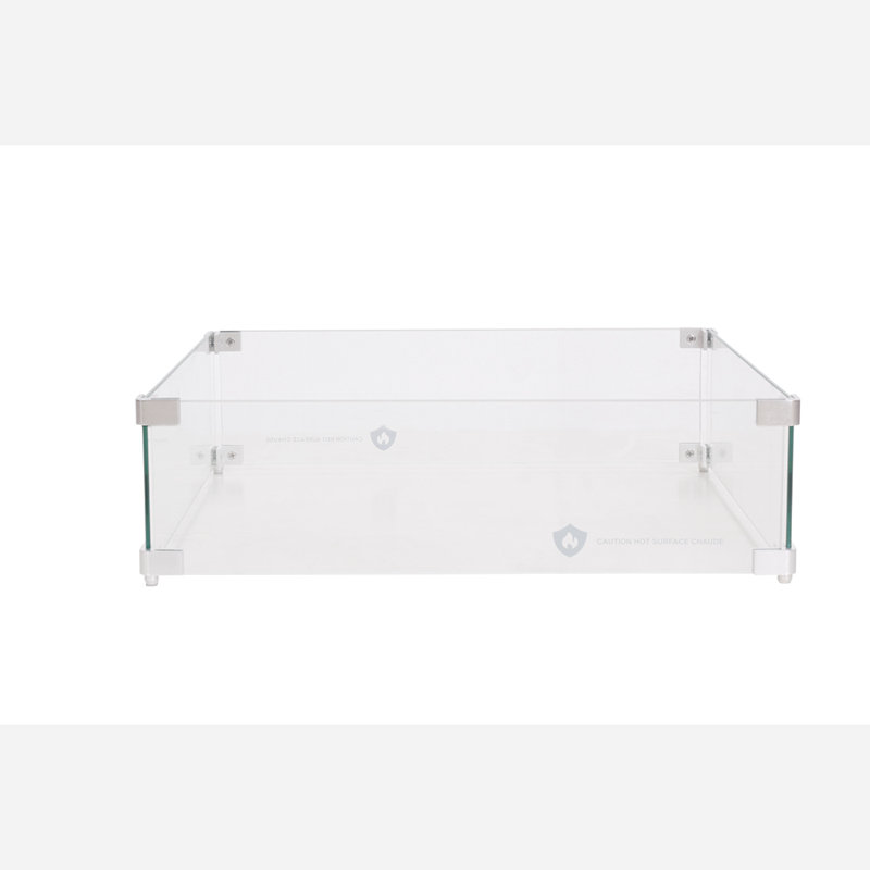 Pare-étincelles carré 22 "(verre)