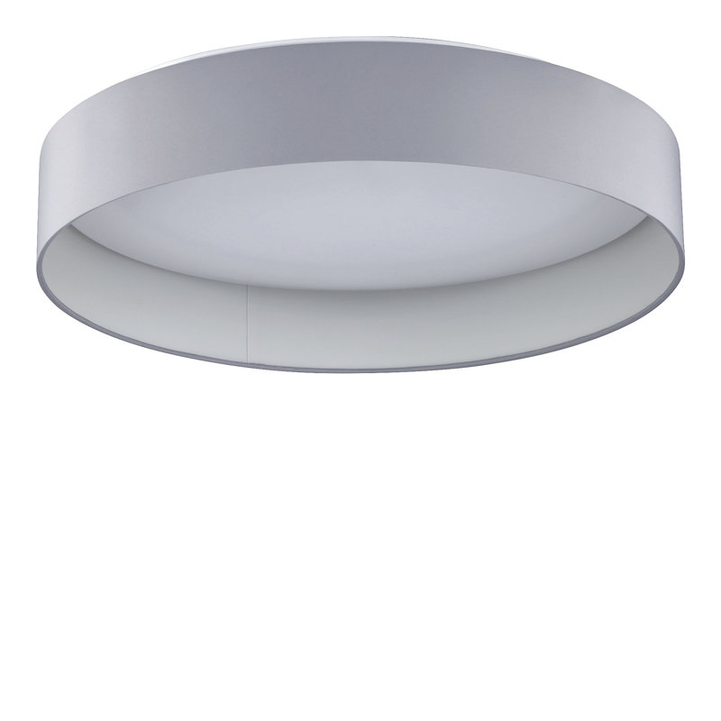 Carley Fabric LED Flush Mount, 9cm H x 32cm W x 32cm D, Anthracite / White