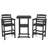 3 Piece Outdoor Adirondack Bar Chairs And Table-1265557293