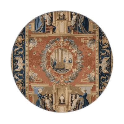 Tapis d'intérieur et d'extérieur brun français