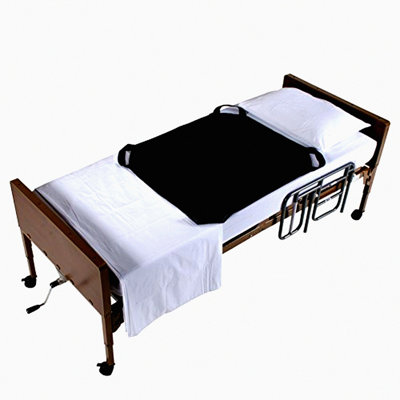 PatientMover Pro - Ergonomic Positioning Sheet with Handles for Fast and Safe Repositioning in Bed. 3-Layer Nylon Fabric for Comfort and Protection.