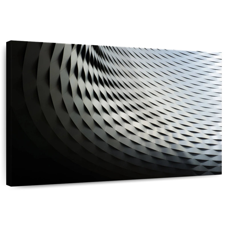 Lilie Abstract Silver Structure, 8" H x 12" W