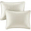 Courtepointe crème pour très grand / très grand lit, microfibre avec rembourrage en coton, lit de repos réversible 3 pièces en très grand lit, intérieur, repos apaisant-127224020-127224033