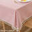 Cotton Square Tablecloth Red And White Striped Boho Cloth Tablecloths Outdoor Table Cloth For Picnic Table Cover (Red,55"X55",Square)
