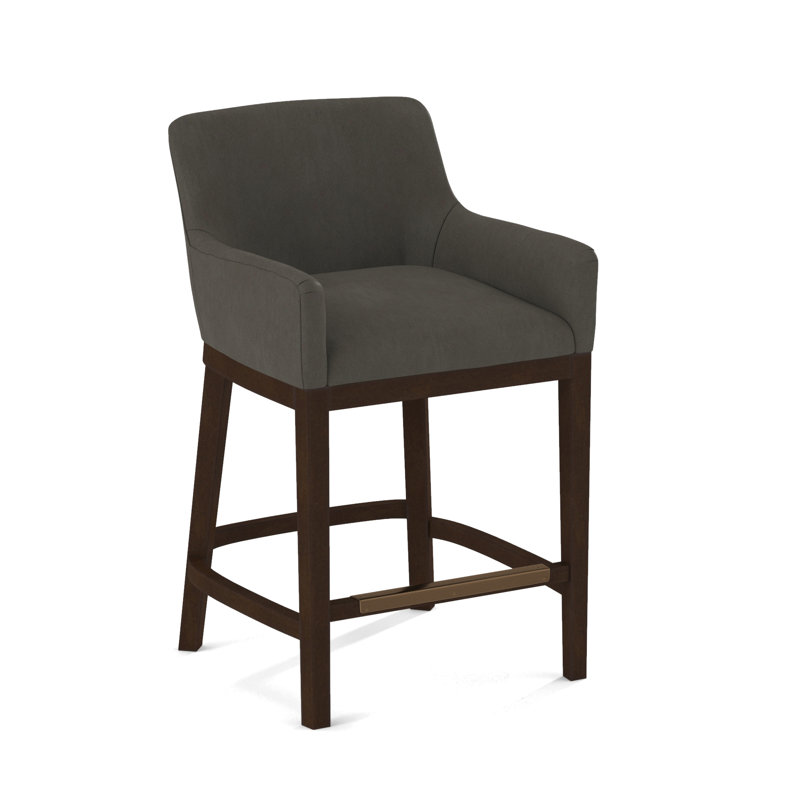 Upholstered Stool, Nutmeg, Evolution Smokey