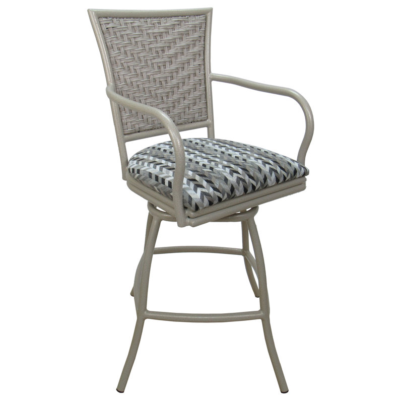 Tabouret de bar avec coussin Elinat, Très grand (siège d'une hauteur de 35 po)