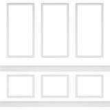 96'' H x 94.5'' W x 0.5'' D Urethane Wainscot Panelling