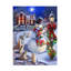 «Christmas Eve Snowman» par Marie August Anderson, peinture sur toile sans cadre-449095913