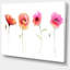 «Watercolor Poppy Flowers S Croquis», impression sur toile tendue-19240329
