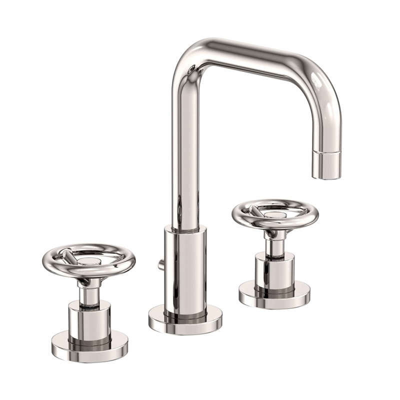 Tyler Widespread Bathroom Faucet with Drain Assembly, Polished Nickel