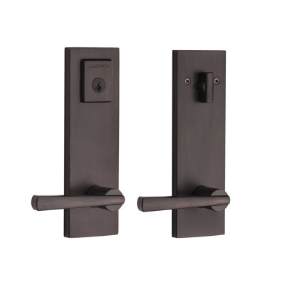 Prestige Complete Entry Lever Set with Single Cylinder Deadbolt and Door Lever