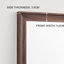 Miroir rétro pleine longueur de 70 po x 31 po en bois qui rehausse l'élégance de la maison