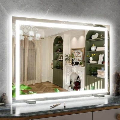 Vanity Mirror with Lights，Tabletop or Wall‑Mount Mirror