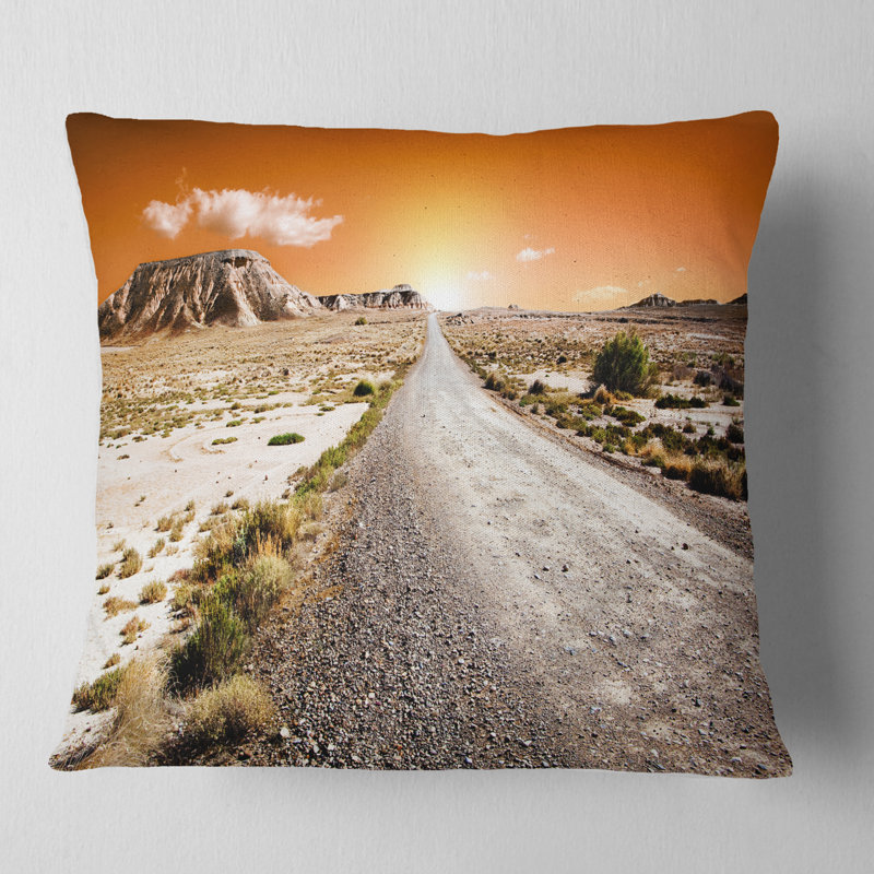 Coussin Sunset Desert, 16 po x 16 po, Coussin décoratif