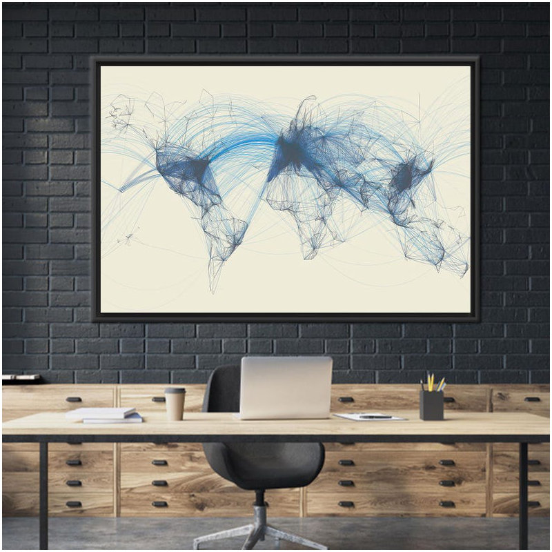 Print on Canvas, Framed Print without Mat, Black, 20 cm H x 30 cm W