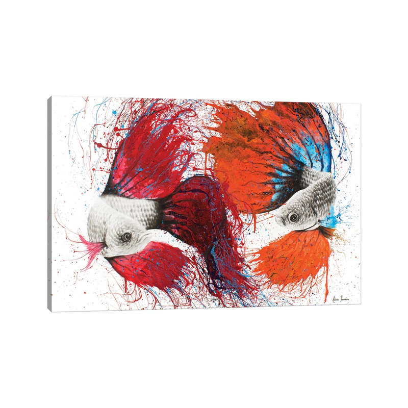 Mexican Standoff by Ashvin Harrison - Wrapped Canvas Print, 20.32 cm H x 30.48 cm W