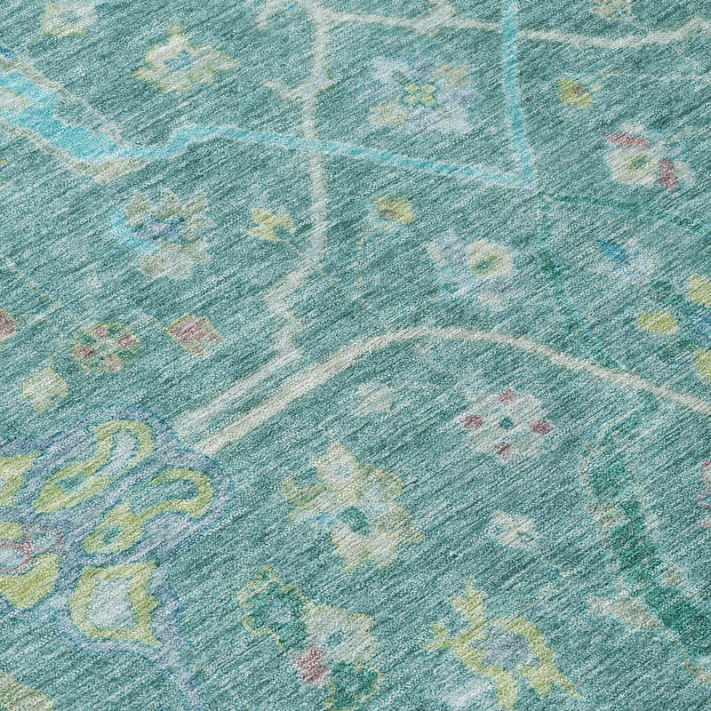 Machine Washable Indoor/Outdoor Derrick ACN2232 Global Rug, Rectangle 3' x 5'