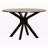 Cassia Round Top Dining Table with Dark Brown Finish, 29.85'' H X 44.73'' W X 44.73'' D-643846497-643846502