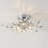 Kaianna 4 - Light Dimmable Unique/Statement Sputnik Flush Mount with Crystal Accents-2027223791