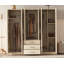 Armoire de chambre 6 portes grise-902895593