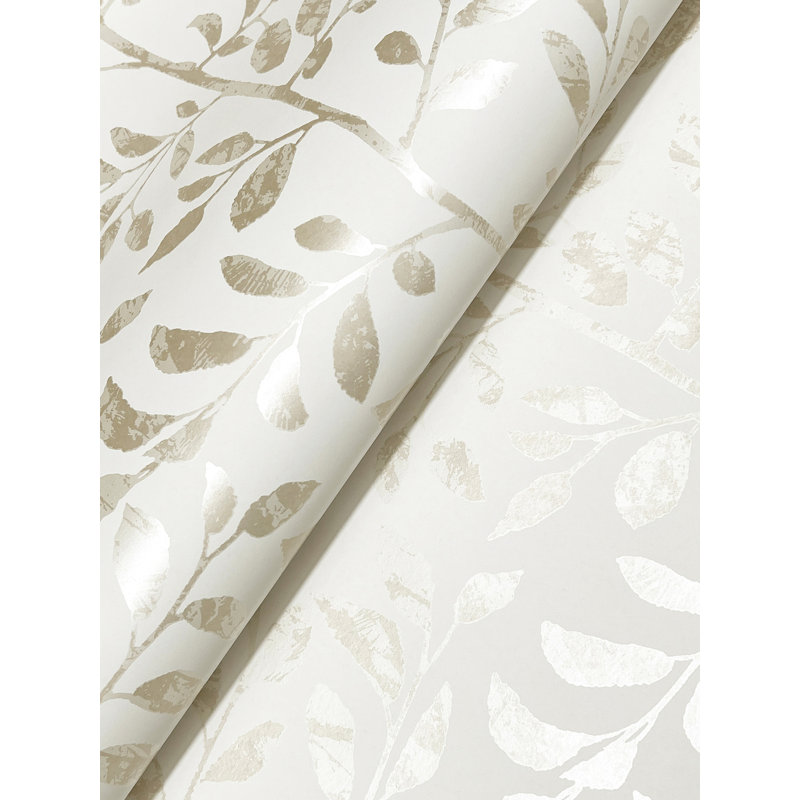 Sagecrest Platinum Sapling Wallpaper, White