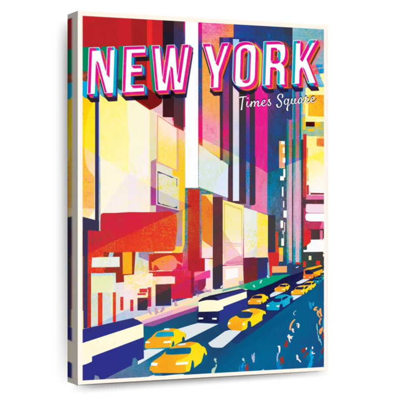 NY Times Square, 24" H x 16" W