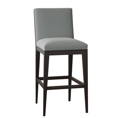 Logan Upholstered Stool with Solid Wood Frame