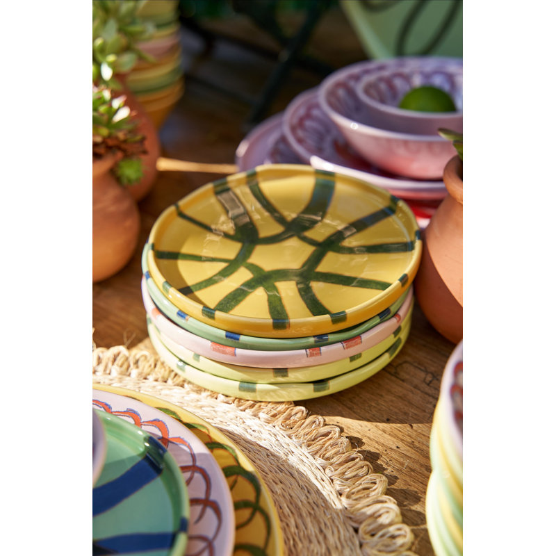 Amalfi Appetizer Plate - Lime - 7.1", Lime