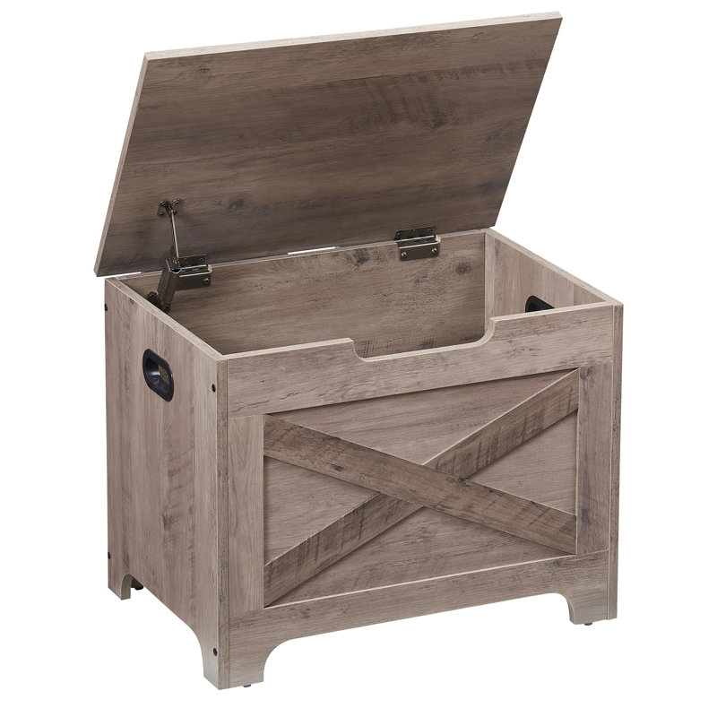 Storage Chest, Wood Storage Bench With Seating And Safety Hinge, Entryway Bench With Storage