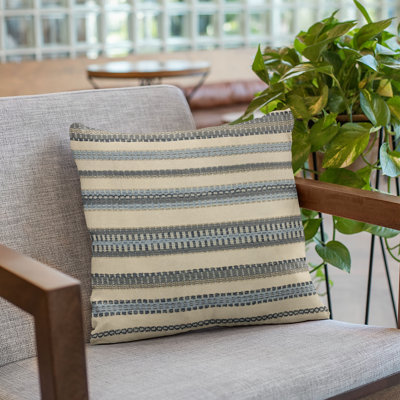Lanes Striped Reversible Throw Pillow