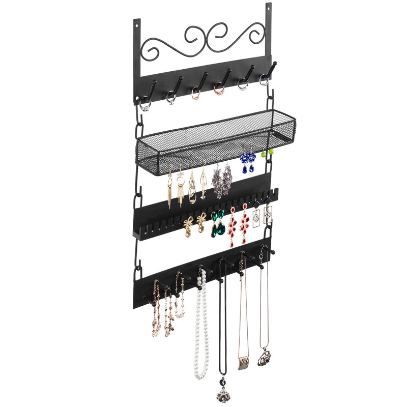 Lalla Wall Mounted Jewellery Box, Black