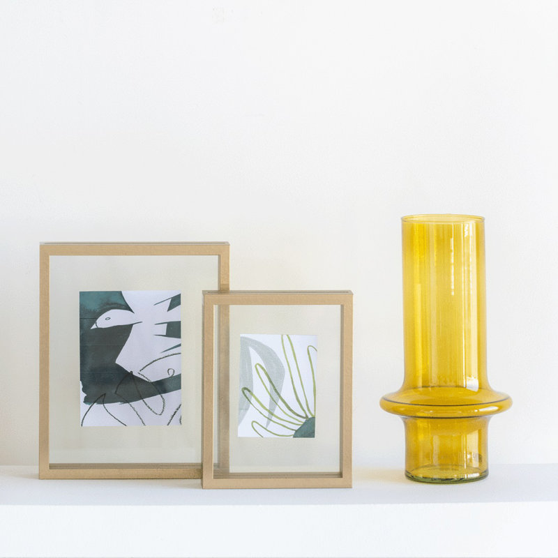 Vase de table en verre 12,2 po Geri