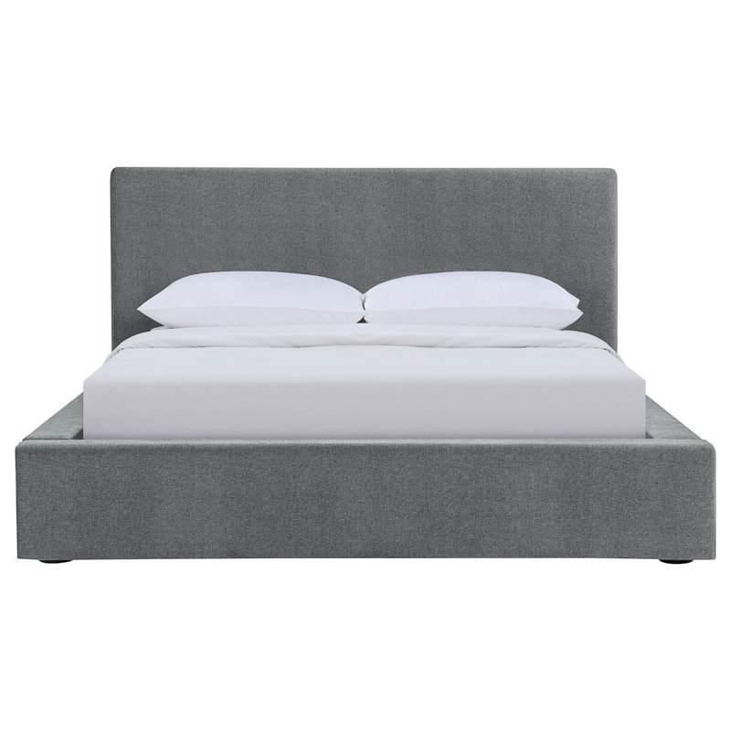 Lit plateforme tapissier Weselyn, Grand