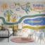 Décoration murale amovible fond blanc Jungle Vibe-1004716716-1004716717