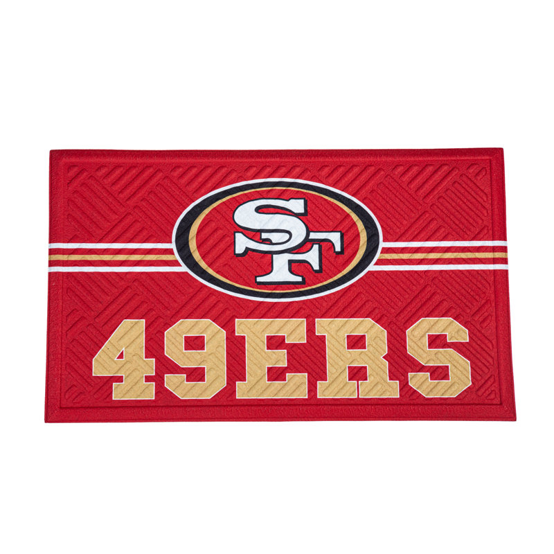 San Francisco 49ers Cross Hatch Embossed Outdoor Mat 
