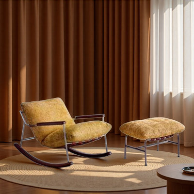 Chaise berçante moderne de luxe simple.