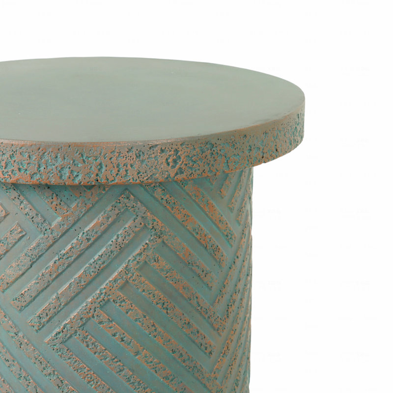 Geometric Indoor/Outdoor Accent Side Table