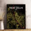 New Delhi City Map - No Frame Print-1472565726