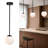 glass globe pendant lights kitchen island light