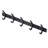 Stainless Steel Wall Mounted Towel and Robe Hook Rack with 5 Hooks in Matte Black