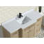 Meuble-lavabo simple 55 po avec plateau en pierre reconstituée Redondo