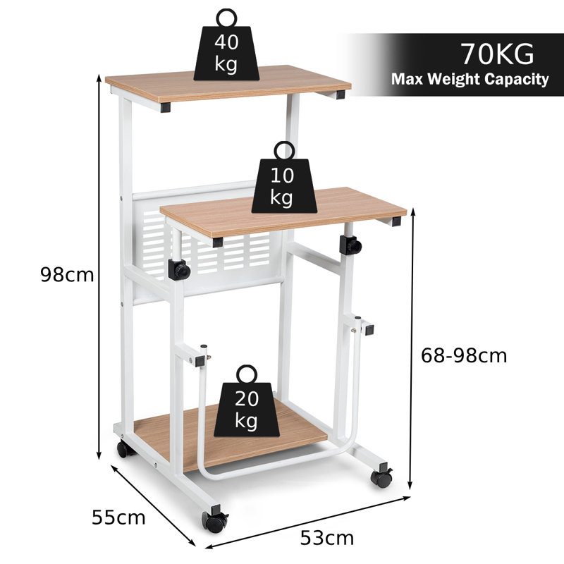 Adjustable Metal Base Standing Desk