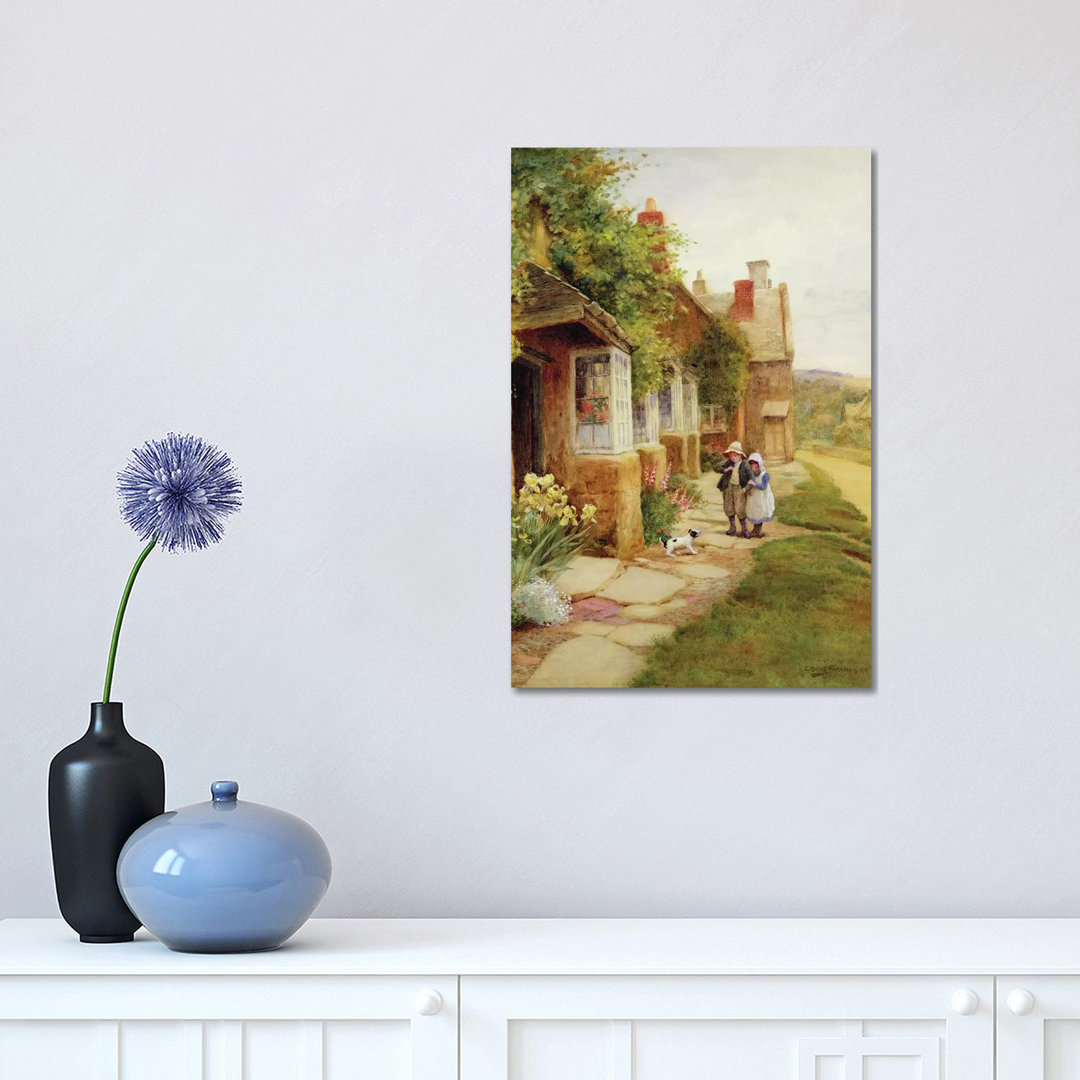 Broadway - The Puppy by Arthur Claude Strachan - Wrapped Canvas Print