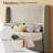 Upholstered Lift-UpStorageBed withWingback Headboard,King,Khaki-1595280957-1557355665