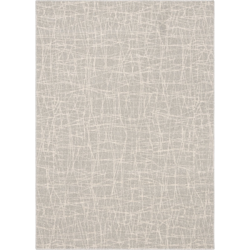 Graver Power Loom Wool Grey Rug, Rectangle 200 x 280cm
