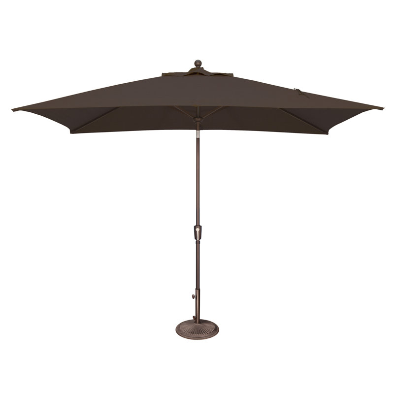Launceston 6.5' Umbrella, Black Solefin, Bronze